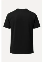 nirvoda American Eagle Eagle Printed Loose Fit Crew Neck Unisex T-Shirt