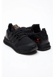 Tonny Black Kids Unisex Black Sports Shoes Tbqnt