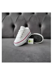 elma bebe Unisex Girls Boys Baby Kids Short Lace-Up Canvas Linen Sneaker Sneakers