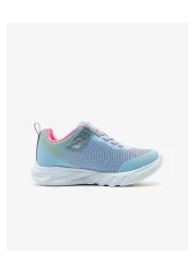 Skechers Big Girl's Blue Lighted Sneakers - Flicker Flash 303700 l lbmt