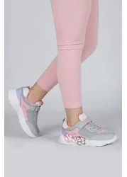 Jump 30013 Light Gray - Pink Girl's Sneaker Casual Sneakers