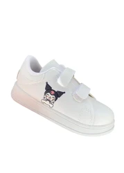 AdaKids Chrome Printed Girls' Boys' Unisex Velcro Lightweight Sports Shoes White