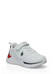 U.S. Polo Assn. Boy's White Sneakers - INTER JR 4FX