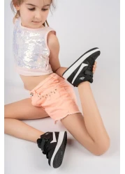 McDark Long Ankle Unisex Black Kids Sports Sneaker Shoes