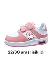 LİASSHOES Hello Cats Sweetty Pink Lighted Girls' Sneakers - 31/35 Model