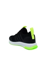 N Drops Unisex Kids Black Yellow Sports Shoes