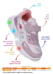 Kiko Kids Teno Velcro Lighted Girls' Sports Shoes