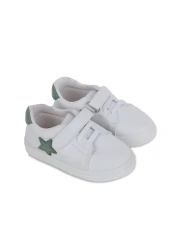 First Step Mint Green Starry Velcro Casual Sneaker Sports Shoes-s-1000