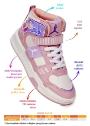 Kiko Kids Girl's Carla Basketball Sneakers - Lace-up