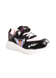 Winx Girl's Black Sneakers / Ellaboni Anatomical Sole Black School Shoes