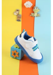 Moda Lime حذاء رياضي مرن لتقويم العظام للأطفال للجنسين، حذاء رياضي ملون ناعم للأطفال مع شريط فيلكرو