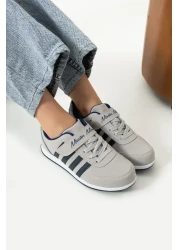 BOUIS حذاء رياضي للأطفال للجنسين - حذاء رياضي من الجلد الصناعي باللون الأزرق الداكن، برباط، فيلكرو فردي، مرن وخفيف الوزن