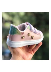 Pandalina Girls' Sneakers - Non-slip Phylon Sole, Shiny Glitter Detailed Sports Shoes