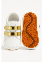 mia mia Sparkly First Step Shoes for Baby Girl - Non-Slip Sole Size 20-21