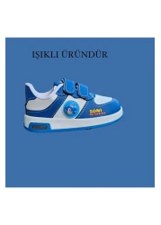 bhk desing Fast Blue Printed Light Boy's Sports Shoes Sneaker