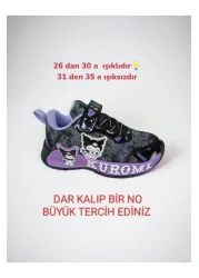 PATİK BEBE حذاء رياضي خفيف ومرن للفتيات من Kuromili Lighted هو خفيف الوزن ومرن بين الأرقام 26-30