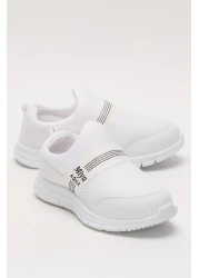 Liger Unisex Elastic Lightweight Airfle Children's Sports Shoes White