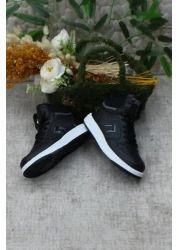 fort Black High Top Cool Adel Children's Shoes - Non-Slip Sole and Comfortable