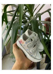 STARYOU STORE حذاء رياضي فروزن فيلكرو للأطفال - نعل شفاف لتقويم العظام