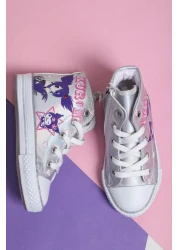 StWenn Kuromi Lighted Lace-Zippered Children's Sports Shoes