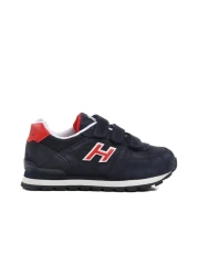 Hammer Jack Peru 102 19250-F Navy Blue-Red Velcro Unisex Kids Sneakers