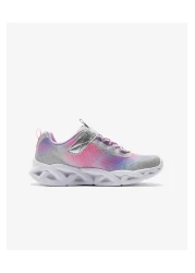Skechers Twisty Brights 2.0 - Gray Lighted Big Girl's Sneakers302339L Smlt