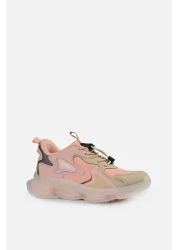 Vicco Mask Transparent Air Sole Rubber Laced Orthopedic Unisex Children's Sports Shoes Pudra