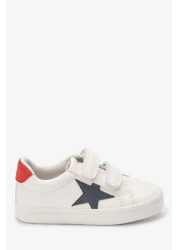Next Baby White Star Touch Banded Sneakers