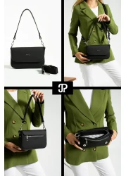 Just Polo Original Women's Mini Special Design Luxury Soft Leather Adjustable Cross Column Strap Shoulder Bag