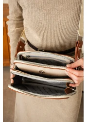 Just Polo Justpolo Women's Burgundy 5 Compartments Adjustable Long Strap Shoulder Bag Messenger Bag