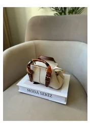 Moda Sekiz Women's Mini Crossbody Hand and Shoulder Bag with Shawl Accessory