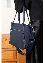 Just Polo Women's 3 Compartment Long Cross Strap Lacos Shoulder & Hand Bag