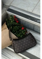 Shule Bags Farme Monogram Brown Baguette and Crossbody Bag