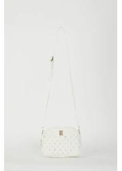 Pierre Cardin White Monogram Women's Shoulder Bag 05PO22Y1534