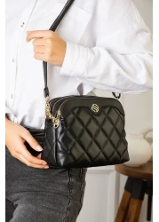 Sanmorris Women's Adjustable Crossbody 4 Compartment Shoulder and Crossbody Bag