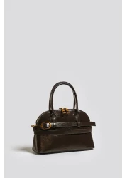 Çantacımstore Women's Mini City Belted Brown Costume 050325