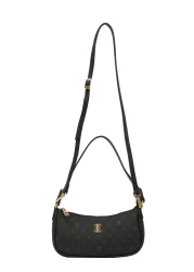 Pierre Cardin Black Monogram Women's Shoulder Bag 05PO22K1705