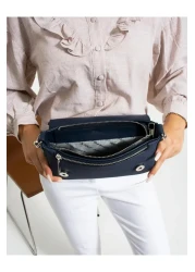 Just Polo Baguette Model Women's Shoulder Crossbody Bag 6005 - Textured Fabric Cover