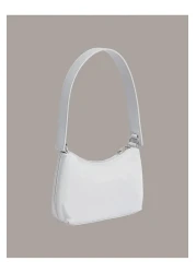 Calvin Klein Women's Zipper Closure Ck Logo Gray Shoulder Bag K60K 613124 -Pde