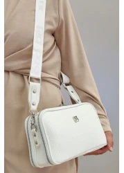Just Polo JP Original Just Polo Women's White 5 Compartment Shoulder and Crossbody Bag