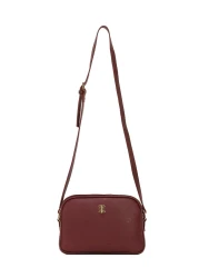 Pierre Cardin Claret Red Print Women's Shoulder Bag 05Po22Y1536