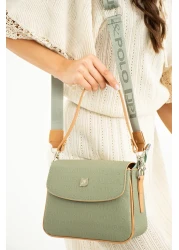 Just Polo New Season Green Women's Shoulder Bag and Wallet Combination 4 Compartment Pbu 217402