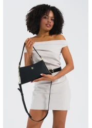 U.S. Polo Assn. Black Women's Shoulder Bag Us25134