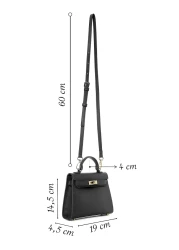 Derimod Women's Black Long Strap Mini Crossbody Bag 25Sbd2929Ft