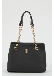 Pierre Cardin Print Black Women's Shoulder Bag 05PO23Y1712