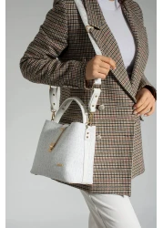 Just Polo حقيبة يد وكتف نسائية بحزام متقاطع طويل مكونة من 4 أقسام