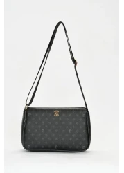 Pierre Cardin Black Monogram Women's Shoulder Bag 05PO22Y1550