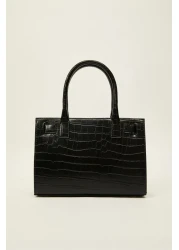 Ted Baker Croco Handbag with Buckle Detail