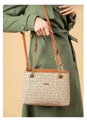 Just Polo Tan Women's Shoulder Bag