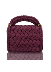 CHQEL Women's Peanut Model Handmade Crochet Combed Cotton Thread Bag & Hand, Shoulder and Crossbody Luxury Bag